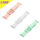 3Pcs For Apple Watch Band Series 7 6 5 4 3 Sport Silicone Iwatch Strap Wristband