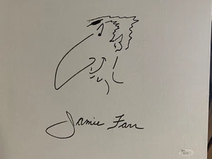 JAMIE FARR SIGNED 11x14 ORIGINAL DRAWING ON CANVAS   KLINGER SELF PORTRAIT   JSA - Picture 1 of 2