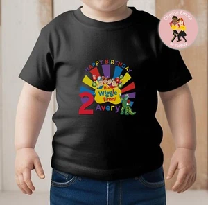 The Wiggles T-Shirt Kids Personalised Birthday Party Concert Tee - Picture 1 of 9