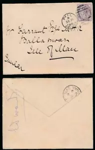 ISLE of MAN QV 1890 PEEL DUPLEX D51 to BALLAMOAR JURBY - Picture 1 of 3
