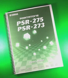 Owner's Manual for Yamaha PSR-275 PSR-273, 76 Pages With Clear Covers! - Picture 1 of 1