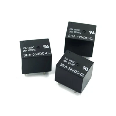 5x 12V/24V 20A DC Power Relais SRA-05VDC-CL SRA-12VDC-CL SRA-24VDC-CL 5-polige - Image 1 of 4