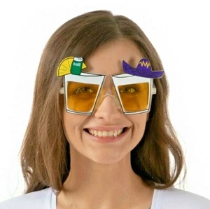 Mexican Sombrero Sunglasses Glasses Funny Novelty Sombrero Fancy Dress Costume - Picture 1 of 1