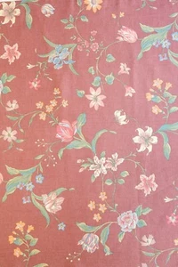 House' N Home Fabrics© 1984 Designer ~Cotton~Dusty Rose~  54" Wide x 1 ⅔  YARDS - Picture 1 of 3