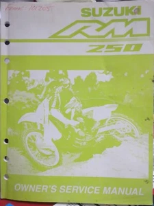 01-06 Suzuki RM250 Owner's Service Manual 99011-37F50-03A - Bild 1 von 2