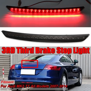 Black LED High Level Center Third Brake Stop Light Lamp For Audi MK2 TT 2007-14 - Picture 1 of 13