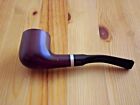 European Hand Made Full Bent Wood Tobacco Pipe W Cleanable Metal Filter - Cherry