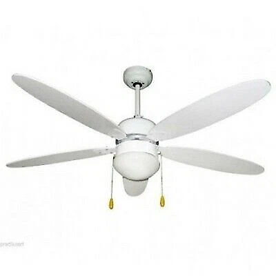 VENTILATORE SOFFITTO 5 PALE BIANCO D.130CM LUCE CORDICELLA - WESTIM - Immagine 1 di 1