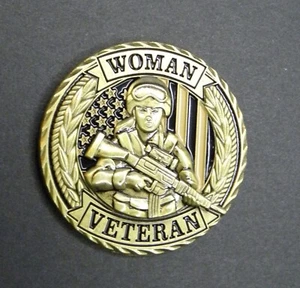 MONEDA DESAFÍO VETERANO MUJER GUERRERA EE. UU. 1,75 PULGADAS NUEVA - Imagen 1 de 3