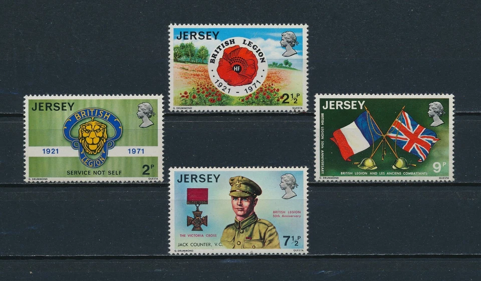Jersey   53-6 MNH, British Legion, 1971 - Image 1 of 1
