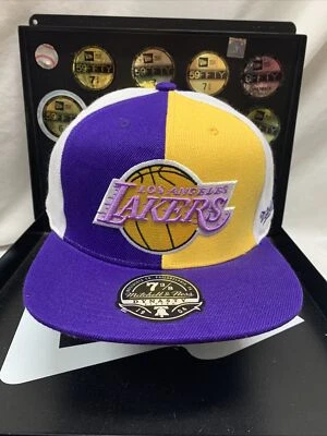 Sombrero ajustado Mitchell & Ness “Reload 2.0 Pinwheel” de Los Angeles Lakers talla 7-3/8 Foto 1 de 4