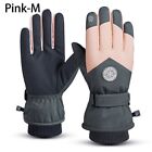 Motorcycle Cycling Fleece Riding Gloves Ski Gloves Snow Gloves PU Leather