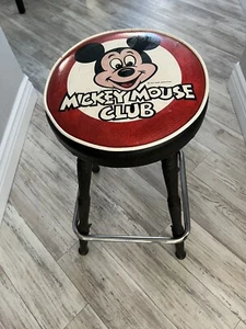 VINTAGE 1960'S WALT DISNEY'S MICKEY MOUSE CLUB 24 INCH TALL STOOL - Picture 1 of 8
