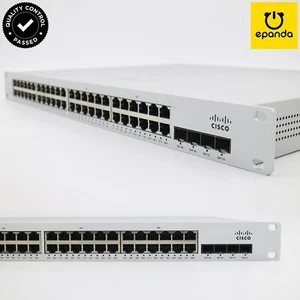 Cisco Meraki MS220-48LP 370W 48xPoE Gigabit Switch 4xSFP UNCLAIMED, 1Y-Warranty - Picture 1 of 6