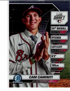 Ken Caminiti Atlanta Braves 2024 Bowman Chrome Draft Night *** - Imagen 1 de 2