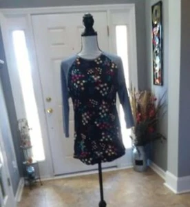 LuLaRoe Women's / Junior's Knit Jersey M 3/4 Sleeve Polka Dot Multi Color - Picture 1 of 6