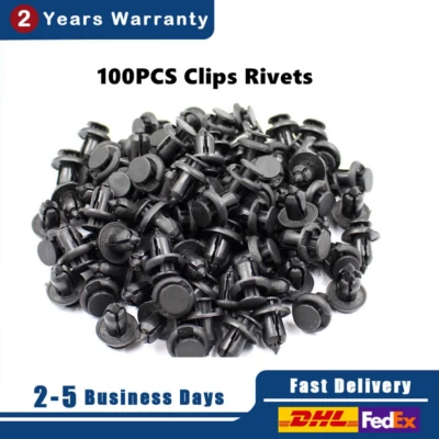 100 piezas clips de remaches de parachoques capó guardabarros protector contra salpicaduras sujetadores de retención para Honda Foto 1 de 3