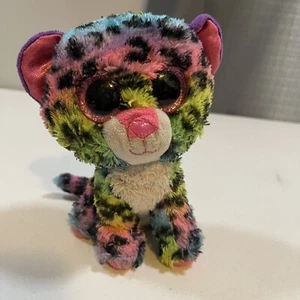 Ty 6 Zoll DOTTY der Leopard Glitzeraugen Stofftier Spielzeug Plüsch - Bild 1 von 5