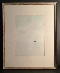 Original R.C. Beer watercolor “ The Little Trawler“ painting of Nantucket Island - Picture 1 of 7