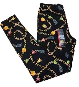 No Boundaries Juniors Christmas Elements Ankle Leggings Black XS (1) NWT - Picture 1 of 5