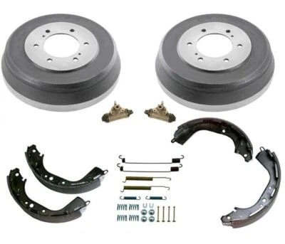 Tambores de freno traseros zapatas herrajes tracción trasera para Nissan Frontier 2.4L 98-04 Foto 1 de 4