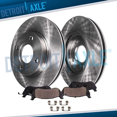 Front Disc Brake Rotors and Ceramic Brake Pads for Honda Civic Insight Acura EL - Image 1 of 4