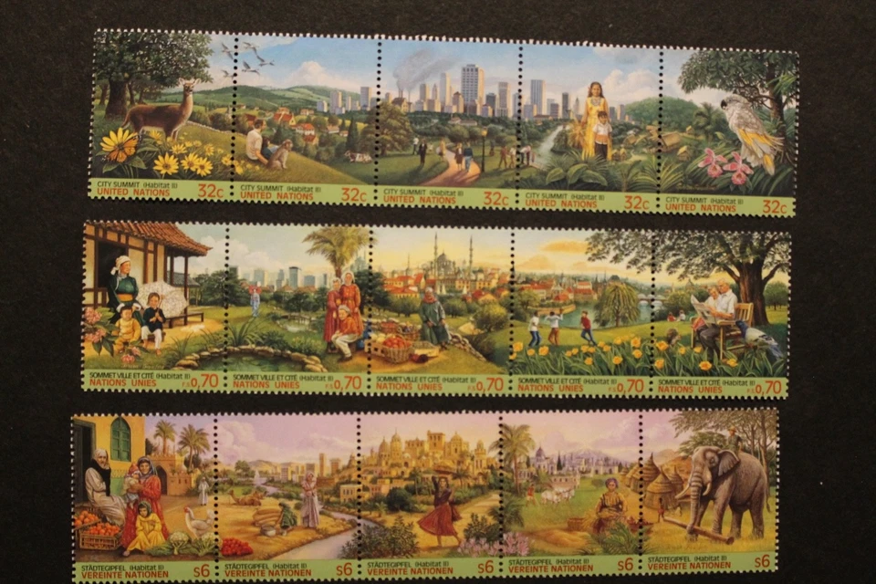 United Nations 1996 City Summit- Habitat II- All 3 Offices MNH - Image 1 of 1