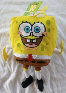 SpongeBob Squarepants Plush Toy Doll 2002 Viacom Nickelodeon Nanco 8" With Tags - Picture 1 of 10