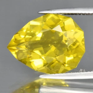 π 11.05ct 18x14.3mm Custom Cut Natural Lemon Quartz - Brazil Gemstone - Picture 1 of 4