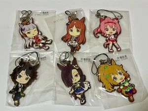Uma Musume figure Rubber key chain set 6 lot mascot Japan game anime p1 7 - Picture 1 of 4
