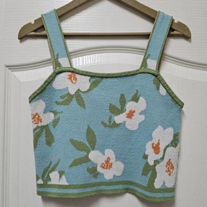 Canotta donna Sage And Oak Young contemporanea L maglia floreale crop boho  - Foto 1 di 10