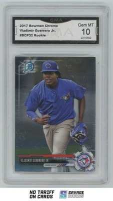 Bowman Chrome Prospects 2017 novato Vladimir Guerrero Jr. GMA 10 #BCP32 Toronto Foto 1 de 3