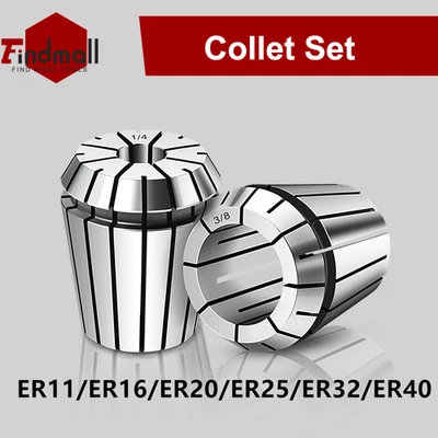 ER11/ER16/ER20/ER25/ER32/ER40 Spring Collet Set For CNC Milling Lathe Machine US - Image 1 of 4
