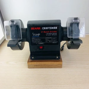 Amoladora de banco de velocidad variable Craftsman 257.190470 ~ 1/3 hp en montaje de borde de banco - Imagen 1 de 8