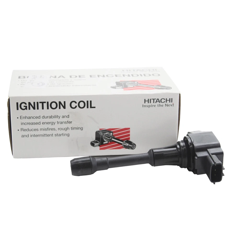 Bobina de ignição Hitachi para Nissan Micra Versa Sense Advance Note S SR L4 1.6L - Imagem 1 de 4