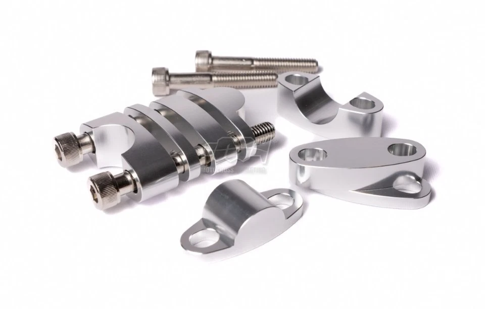 Riser alza manubrio Ø22mm di 20/35mm - Alluminio alta qualità - Immagine 1 di 4