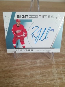 Robby Fabbri 2022-23 SP Authentic Sign Of The Times Auto - Picture 1 of 2