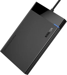 UGREEN Boîtier de disque dur 2,5" HDD, SSD SATA 3.0 5Gbps, USB-A 0,5m, Noir - Photo 1/1