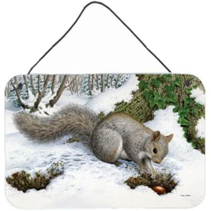 Carolines Treasures ASA2180DS812 Grey Squirrel Wall or Door Hanging Prints - Picture 1 of 1