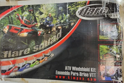 Parabrisas Kimpex Flare ATV azul para Kawasaki Brute Force 750 PN 279302 2005-10 Foto 1 de 4