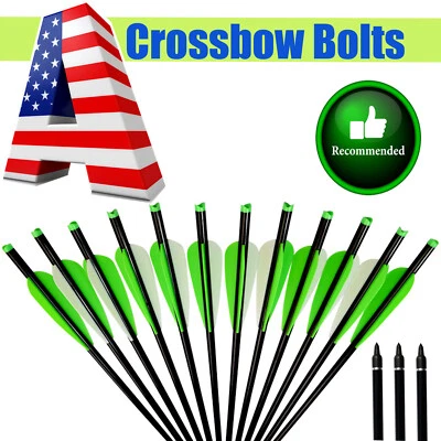 ELONG OUTDOOR 16/18/20/22"Aluminum Shaft Arrows For Crossbow Bolts Hunting Archery Bow Hunting
