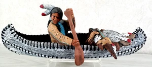 Indianer #1703 Kanu, #1704 Pelze und #1705 Indianer 14 1/2 Zoll - Bild 1 von 10