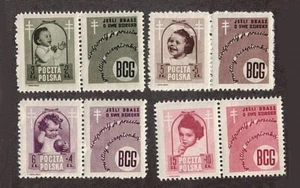 Poland stamps B59-B62 -Tuberculosis - 1948 MNH BkN - Picture 1 of 1