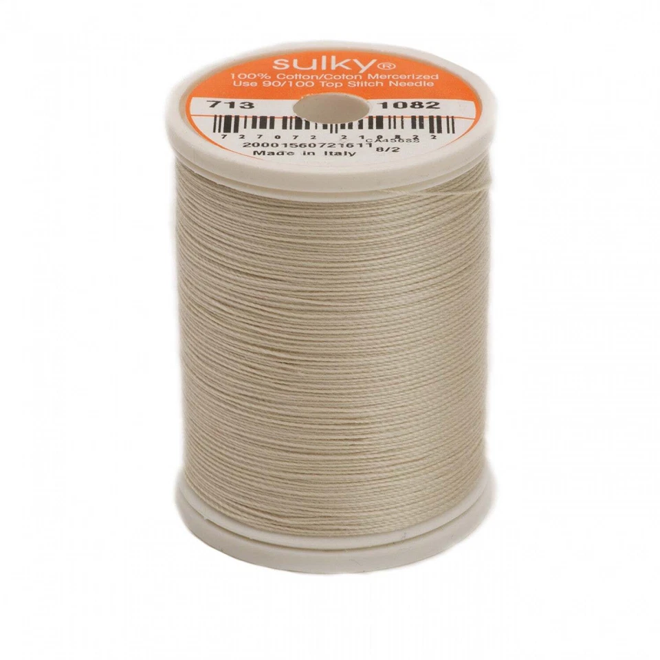 713-1082 - Sulky - Cotton Thread 2-ply 12wt 660d 330yds Ecru - Image 1 of 1