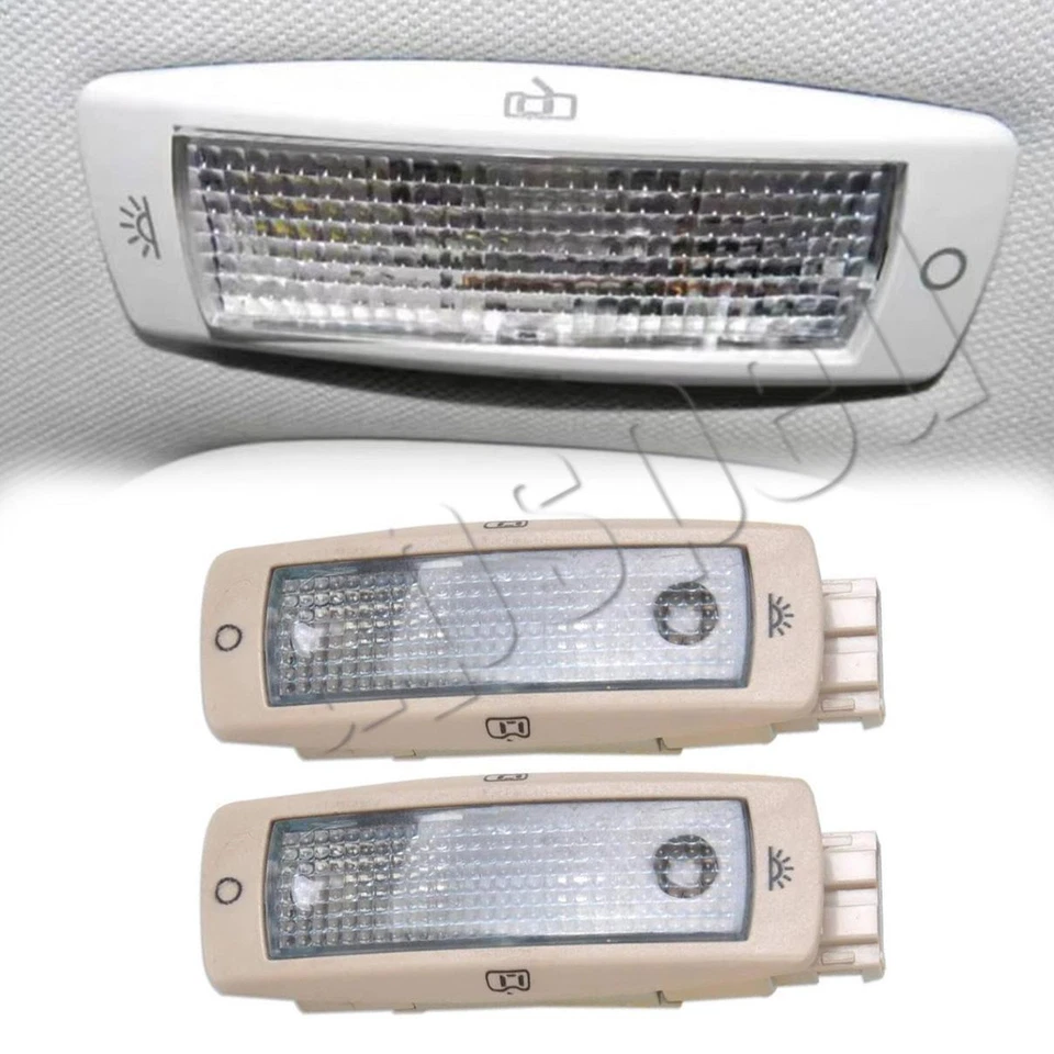 Luz domo mapa lectura trasero beige blanco para VW Golf Passat Skoda asiento excelente Foto 1 de 4