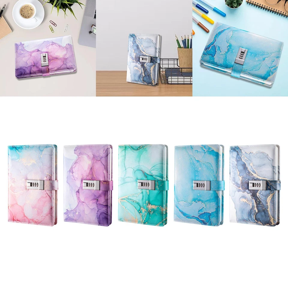 Diary with Lock 180 Pages Travel Diary Lock Journal Locked Diary Adults Boys - Image 1 of 1