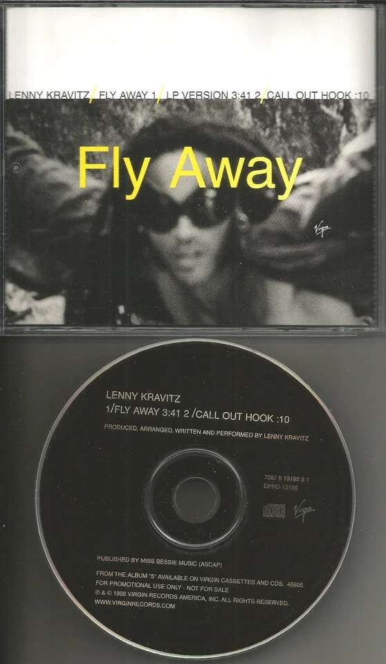 LENNY KRAVITZ Fly Away 1998 USA PROMO DJ CD single MINT DPRO 13195 Foto 1 de 1
