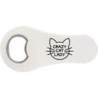 'Crazy Cat Lazy' Bottle Opener Fridge Magnet (BO00034493)