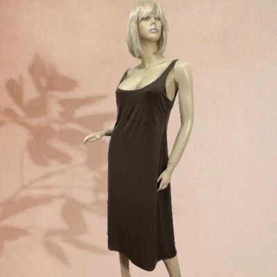 Nuevo con etiquetas Camisón Josie Natori X-PEQUEÑO Marrón Clásico Silouhette Elástico Foto 1 de 4