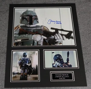 Expositor de montaje fotográfico firmado a mano Jeremy Bulloch 40x30 cm auténtico Boba Fett - Imagen 1 de 3